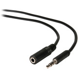Parts Express 3.5mm Male to Female Slim-Plug Shielded Extension Cable 25 ft.