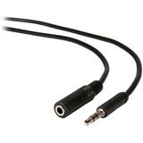 Parts Express 3.5mm Male to Female Slim-Plug Shielded Extension Cable 50 ft.