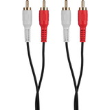 Parts Express Dual RCA M/M Double Shielded Audio Cable with OFC Conductors and Gold Plated Connectors
