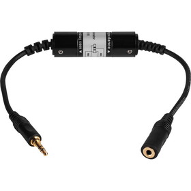 Parts Express Professional Grade Audio Ground Loop Noise Eliminator 3.5mm Male to Female 600 Ohm