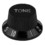 Parts Express Guitar Tone Knob Solid Strat Bell Type 1" - Black