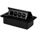 Parts Express Pop Up Stage Box with Pre-Punched Panel for Four D-Style Connectors