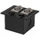 Parts Express Floor / Surface Mount Stage Box with Two XLR Female and Two 1/4" TRS Female Jacks
