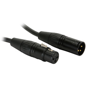 Talent MCB05 Microphone Cable XLR Female to XLR Male Black with Gold Plated Contacts 5 ft.