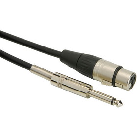Talent MCQ05 Microphone Cable XLR Female to 1/4" TS Mono Male 5 ft.