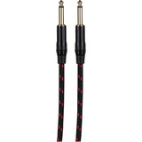 Talent Guitar / Instrument Cable with Red/Black Braided Jacket 1/4