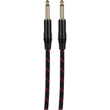 Talent Sound & Lighting GCW-20 Talent Guitar / Instrument Cable with Red/Black Braided Jacket 1/4