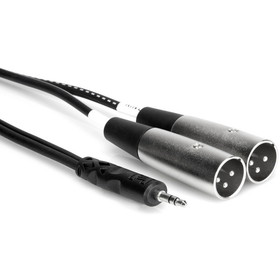Hosa CYX-402M 3.5mm Male TRS to Dual Male XLR Stereo Breakout 2m