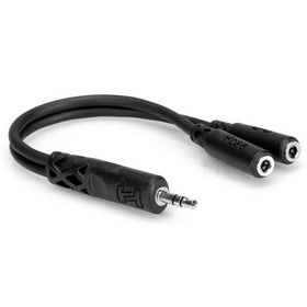 Hosa YMM-232 3.5mm Male TRS to Dual 3.5mm Female TRS Y-Cable 6"
