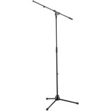 K&M 210/2 Tripod Base Microphone Boom Stand - Black