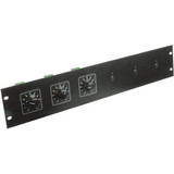 Atlas Sound ATPLATE-052 Attenuator Rack Mounting Plate Holds up to 6 Attenuators