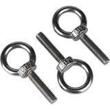 Parts Express Stainless Steel Eye Bolt M12 x 50mm 3 Pack