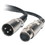Chauvet DJ DMX5F3M 6" 3-Pin Male XLR to 5-Pin Female XLR Cable