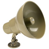 Quam QH16T Paging Horn with Universal Mount 16W-25/70V Beige