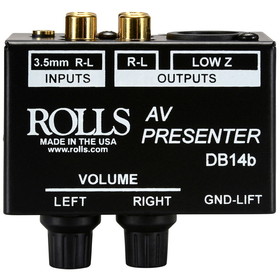 Rolls DB14b AV Presenter Stereo Patch Direct Box