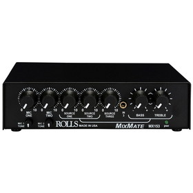 Rolls MX153 MixMate Half Space 5 Channel Microphone Mixer with 2 XLR Inputs