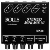 Rolls MX28 MiniMix VI 3 Channel Stereo Mini Line Mixer