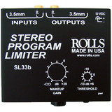 Rolls SL33b Mini Stereo Program Limiter with RCA & 3.5 mm In/Out