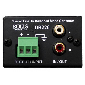 Rolls DB226 Stereo Line to Balanced Mono