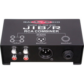 Galaxy Audio JIB/R RCA Combiner - 2 RCA Input / XLR &amp; 1/4" Output
