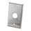 Switchcraft WP1S1P Single Gang Stainless Steel Metal Wall Plate 1 x EH Hole Stainless