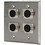 Pro Co WP2035 (4) XLR Female Stainless Steel Metal Wallplate Dual Gang