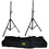 Pyle PSTK103 Dual Speaker Stand with Traveling Bag Kit