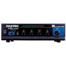 Pyle PT110 80W AC/DC PA Mono Amplifier w/ 70V Out & Talkover