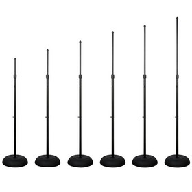 Peavey Round Base Microphone Stand Black - 6 Pack