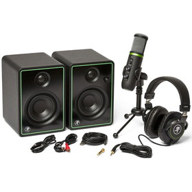 Mackie Creator Bundle with CR3-X Monitors, EM-USB Condenser Mic, and MC-100 Headphones