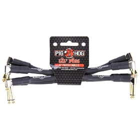 Pig Hog Cables PHLIL6 Lil' Pigs 6" Patch Cables - 4 pack