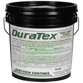 Acry-Tech DuraTex Black 5 Gallon Spray Grade Speaker Cabinet Coating
