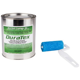 Acry-Tech DuraTex Black 1 Quart Roller Grade Cabinet Texture Coating Kit with Textured 3" Roller