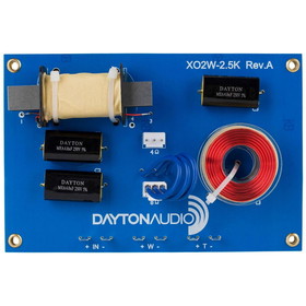 Dayton Audio XO2W-2.5K 2-Way Speaker Crossover 2,500 Hz