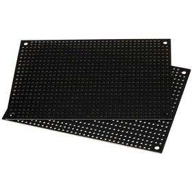 Parts Express Black Perforated Large Hole Crossover Board Pair 3.5" x 5"