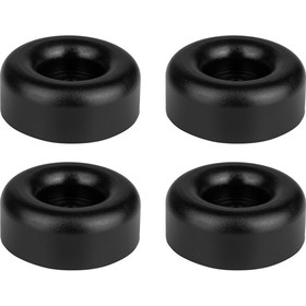 Parts Express 4-Pack Rubber Cabinet Feet 2.5" Dia. x 1" H