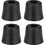 Parts Express 4-Pack Rubber Cabinet Feet 1" Dia. x 0.85" H