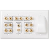 Vanco Home Theater 7.1 and Bulk Cable Wall Plate White