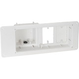 Arlington Industries TVB613 TV Box Recessed Dual 110 and Dual Low Voltage Plate White