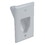 DataComm 45-0001-UWH Recessed Low Voltage Cable Plate Ultra White