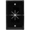 DataComm 45-0017-BK Split Plate with Flexible Opening - Black