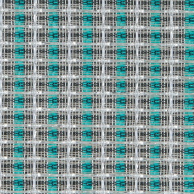 Mellotone Speaker Grill Cloth Fabric Silver Turquoise Stripe Yard 36"