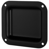 Penn-Elcom D0946K Blank Dish Black 4" x 4-3/8"