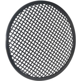 Parts Express Heavy Duty 8" Waffle Style Black Steel Speaker Grill with Rubber Edge