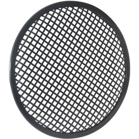 Parts Express Heavy Duty 18" Waffle Style Black Steel Speaker Grill with Rubber Edge