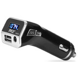 Pyle PLMP2A FM Radio Transmitter with USB Port 3.5mm Aux Input Car Lighter Adaptor