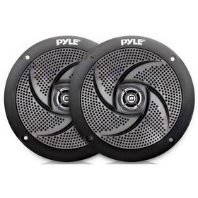 Pyle PLMRS5B 5-1/4" 2-Way Low-Profile Marine Speaker Pair - Black