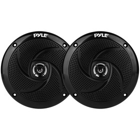 Pyle PLMRS43BL 4" Low-Profile Waterproof Marine Speaker Pair with LEDs