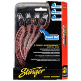 Stinger SI4417 4000 Series Four Channel RCA Interconnect Cable 17 ft.