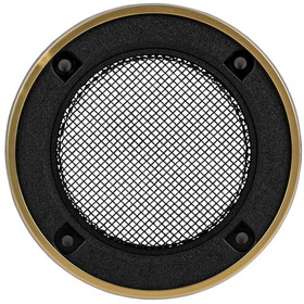 Factory Buyouts 4" Wire Mesh Grill with Gold Trim for Up To 3" Speaker